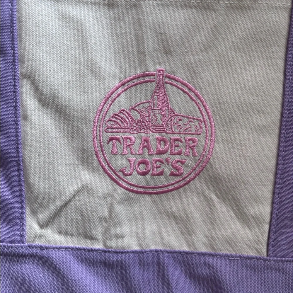 Trader Joe’s Lavender Tote Bag - Picture 2 of 2